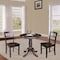 International Concepts 30 in. Round Pedestal Dining Table with 2 Madrid LadderBack Chairs K15-30RT-C2-2 - alternate 1
